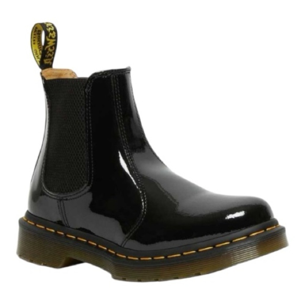 Dr. Martens Airwalk Glossy Black Ankle Boots-women’s size 8